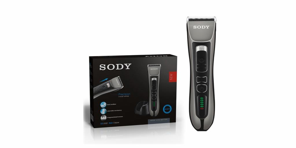 SODY SD2032 Hår/Skäggtrimmer med laddningsstation