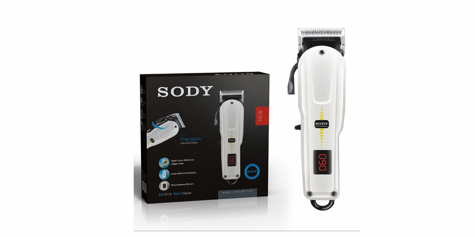 SODY SD2014 Laddningsbar Hårtrimmer